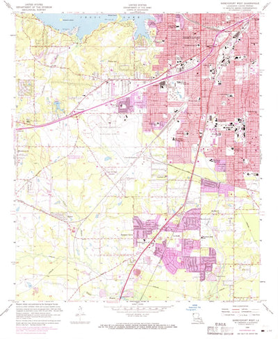 United States Geological Survey Shreveport West, LA (1959, 24000-Scale) digital map