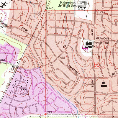 United States Geological Survey Shreveport West, LA (1980, 24000-Scale) digital map