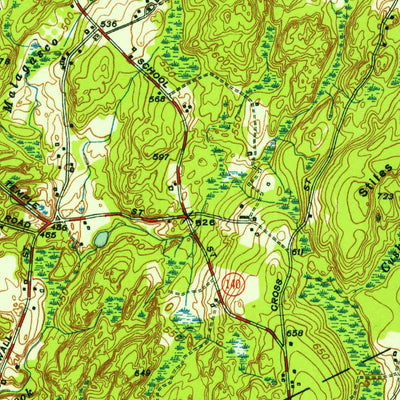 United States Geological Survey Shrewsbury, MA (1953, 31680-Scale) digital map