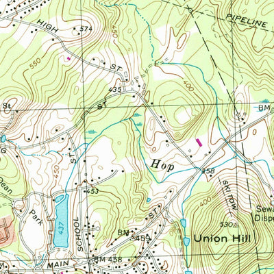 United States Geological Survey Shrewsbury, MA (1969, 24000-Scale) digital map