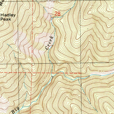 United States Geological Survey Shubrick Peak, CA (1997, 24000-Scale) digital map