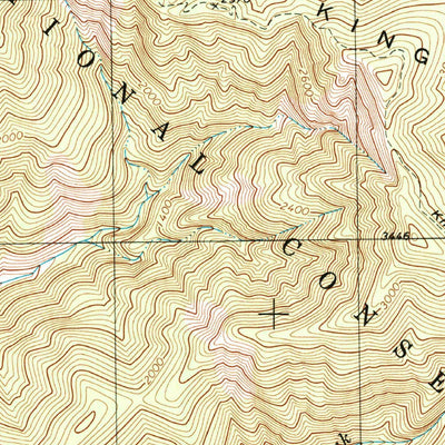 United States Geological Survey Shubrick Peak, CA (1997, 24000-Scale) digital map