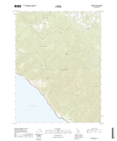 United States Geological Survey Shubrick Peak, CA (2021, 24000-Scale) digital map