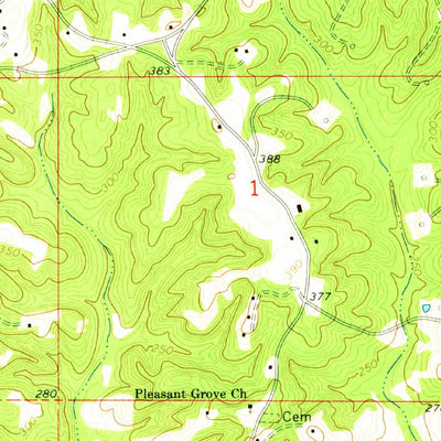 United States Geological Survey Shubuta, MS (1964, 24000-Scale) digital map