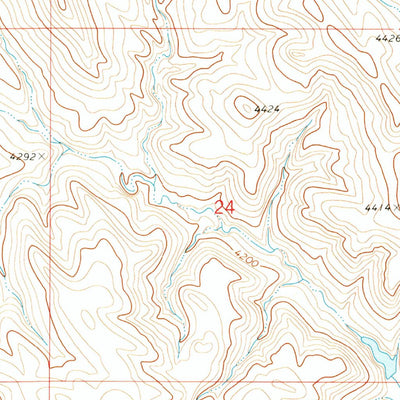 United States Geological Survey Shuler Draw, WY (1971, 24000-Scale) digital map