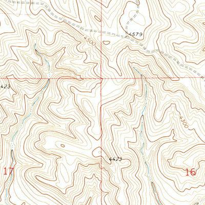 United States Geological Survey Shuler Draw, WY (1971, 24000-Scale) digital map