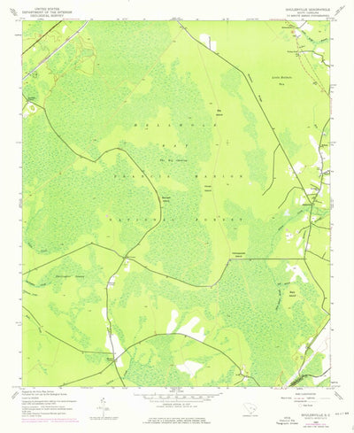 United States Geological Survey Shulerville, SC (1943, 24000-Scale) digital map