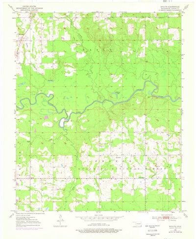 United States Geological Survey Shults, OK (1950, 24000-Scale) digital map