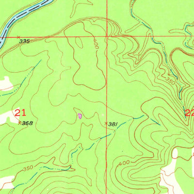 United States Geological Survey Shults, OK (1950, 24000-Scale) digital map