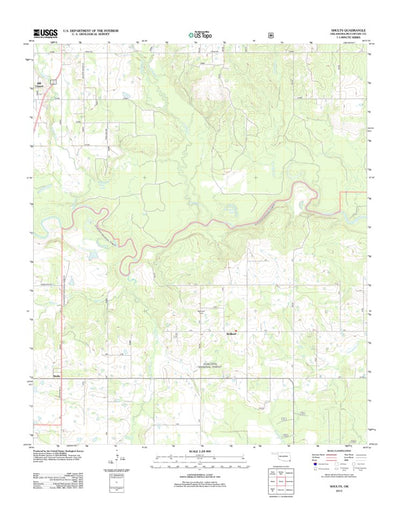 United States Geological Survey Shults, OK (2012, 24000-Scale) digital map