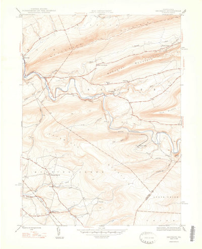 United States Geological Survey Shumans, PA (1948, 24000-Scale) digital map
