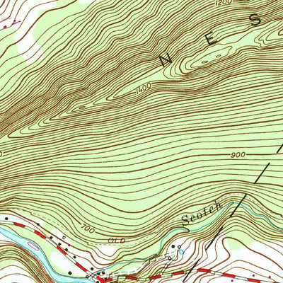 United States Geological Survey Shumans, PA (1955, 24000-Scale) digital map