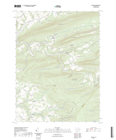 United States Geological Survey Shumans, PA (2023, 24000-Scale) digital map