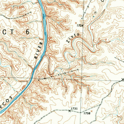 United States Geological Survey Shumla, TX (1943, 62500-Scale) digital map