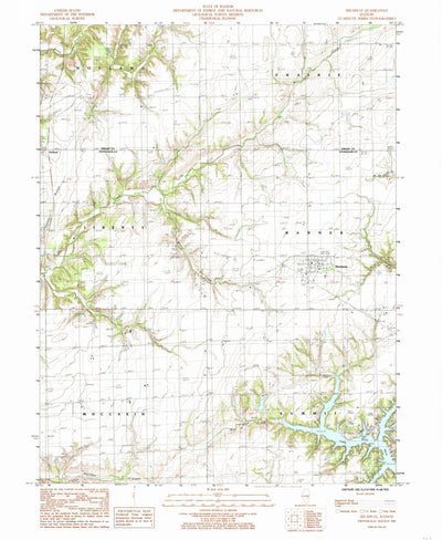United States Geological Survey Shumway, IL (1985, 24000-Scale) digital map