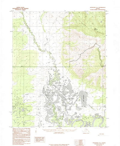 United States Geological Survey Shungnak A-1, AK (1985, 63360-Scale) digital map