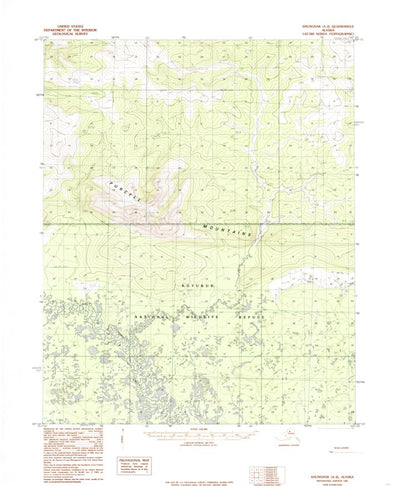 United States Geological Survey Shungnak A-2, AK (1985, 63360-Scale) digital map