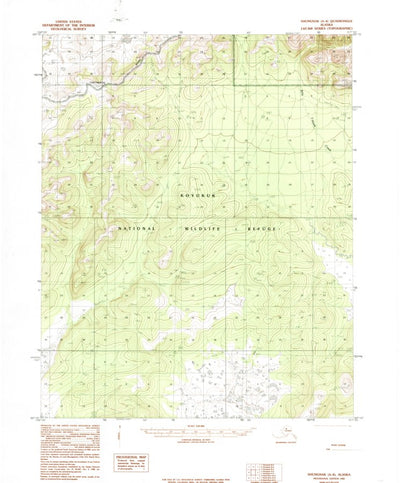 United States Geological Survey Shungnak A-4, AK (1985, 63360-Scale) digital map