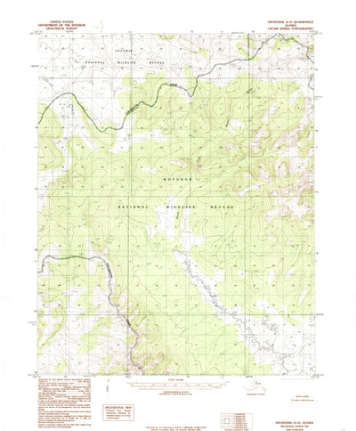 United States Geological Survey Shungnak A-5, AK (1985, 63360-Scale) digital map