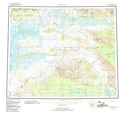 United States Geological Survey Shungnak, AK (1955, 250000-Scale) digital map