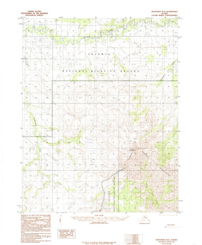 United States Geological Survey Shungnak B-4, AK (1985, 63360-Scale) digital map