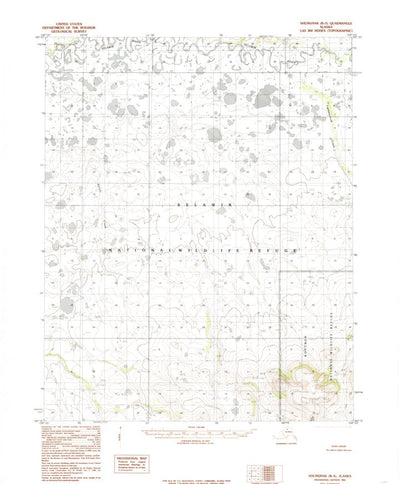 United States Geological Survey Shungnak B-5, AK (1985, 63360-Scale) digital map