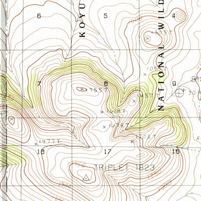United States Geological Survey Shungnak B-5, AK (1985, 63360-Scale) digital map