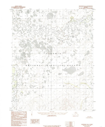 United States Geological Survey Shungnak B-6, AK (1985, 63360-Scale) digital map