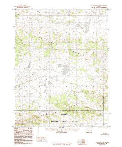 United States Geological Survey Shungnak C-3, AK (1985, 63360-Scale) digital map