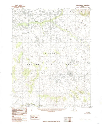 United States Geological Survey Shungnak C-5, AK (1985, 63360-Scale) digital map