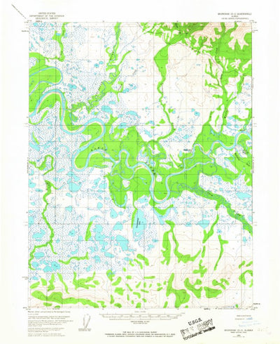 United States Geological Survey Shungnak D-3, AK (1955, 63360-Scale) digital map