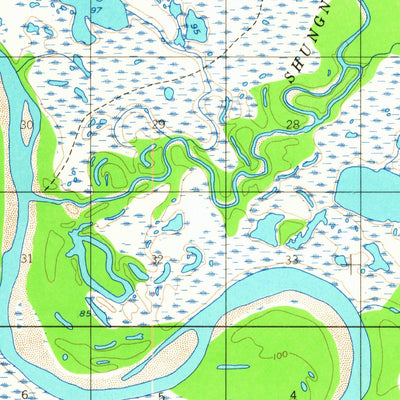 United States Geological Survey Shungnak D-3, AK (1955, 63360-Scale) digital map