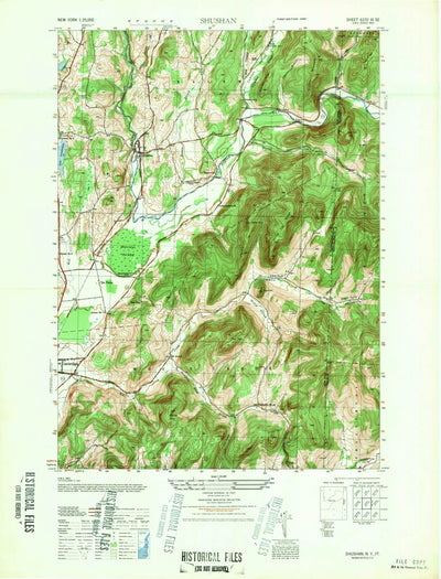 United States Geological Survey Shushan, NY-VT (1947, 25000-Scale) digital map