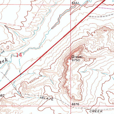 United States Geological Survey Shute Creek Lake, WY (1969, 24000-Scale) digital map