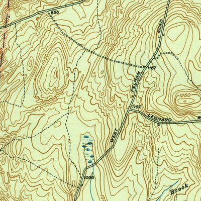 United States Geological Survey Shutesbury, MA (1943, 31680-Scale) digital map