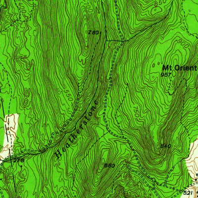 United States Geological Survey Shutesbury, MA (1950, 24000-Scale) digital map