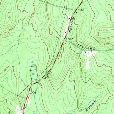 United States Geological Survey Shutesbury, MA (1964, 24000-Scale) digital map