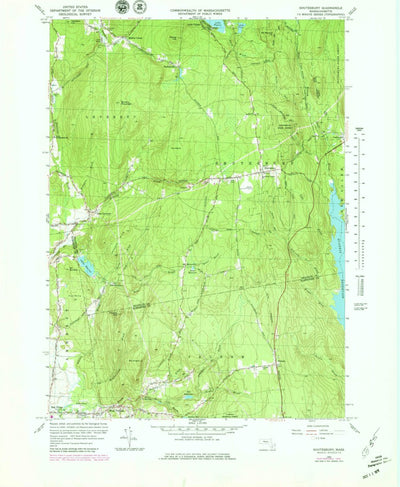 United States Geological Survey Shutesbury, MA (1964, 25000-Scale) digital map