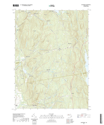 United States Geological Survey Shutesbury, MA (2021, 24000-Scale) digital map