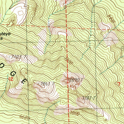 United States Geological Survey Shuteye Peak, CA (1990, 24000-Scale) digital map