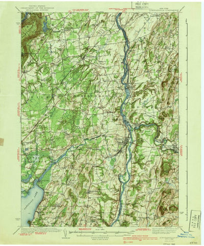 United States Geological Survey Shuylerville, NY (1940, 62500-Scale) digital map