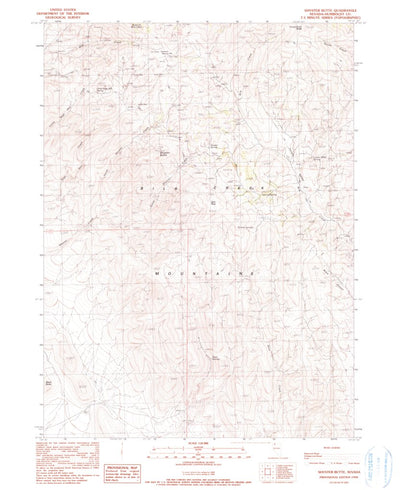 United States Geological Survey Shyster Butte, NV (1990, 24000-Scale) digital map