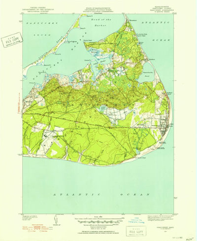 United States Geological Survey Siasconset, MA (1951, 31680-Scale) digital map