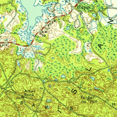 United States Geological Survey Siasconset, MA (1951, 31680-Scale) digital map