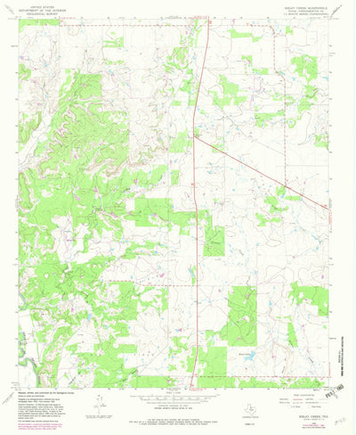 United States Geological Survey Sibley Creek, TX (1966, 24000-Scale) digital map