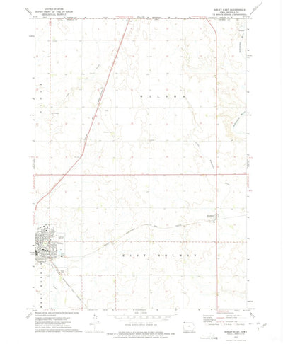 United States Geological Survey Sibley East, IA-MN (1972, 24000-Scale) digital map