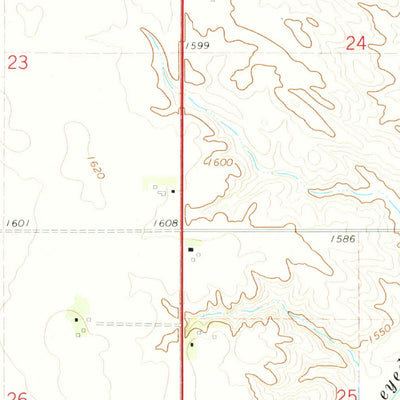 United States Geological Survey Sibley East, IA-MN (1972, 24000-Scale) digital map