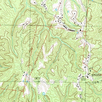 United States Geological Survey Sibley, MS-LA (1988, 24000-Scale) digital map