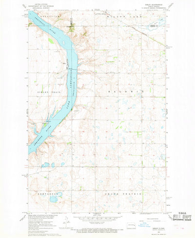 United States Geological Survey Sibley, ND (1967, 24000-Scale) digital map