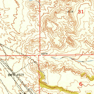 United States Geological Survey Sibley Peak, WY (1951, 24000-Scale) digital map
